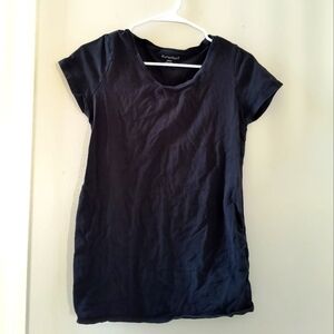 Women’s Maternity Comfortable Small Bumpstart Black Short-sleeve Top